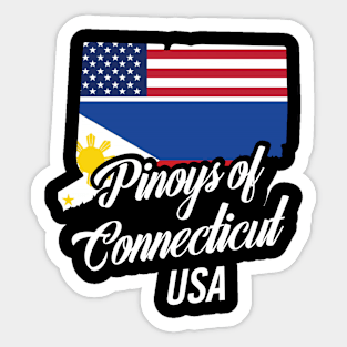 Filipinos of Connecticut Design for Proud Fil-Ams Sticker